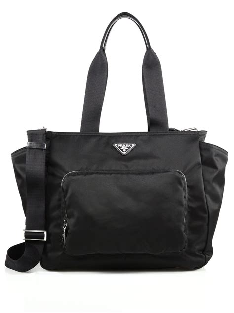 prada women's nylon diaper bag black|best luxury diaper bags 2022.